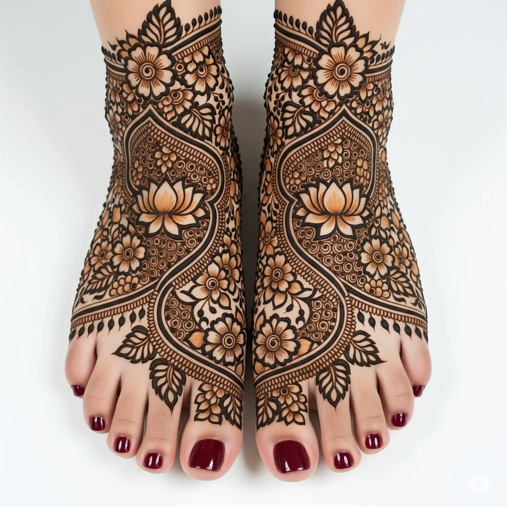 Leg mehndi design 168 Leg mehndi design 168