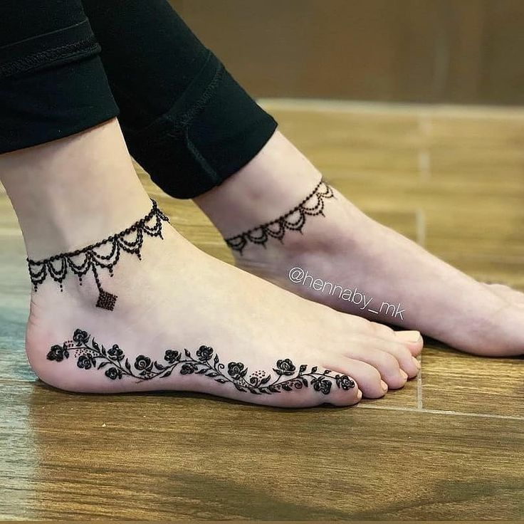 Leg mehndi design 17 Leg mehndi design 17