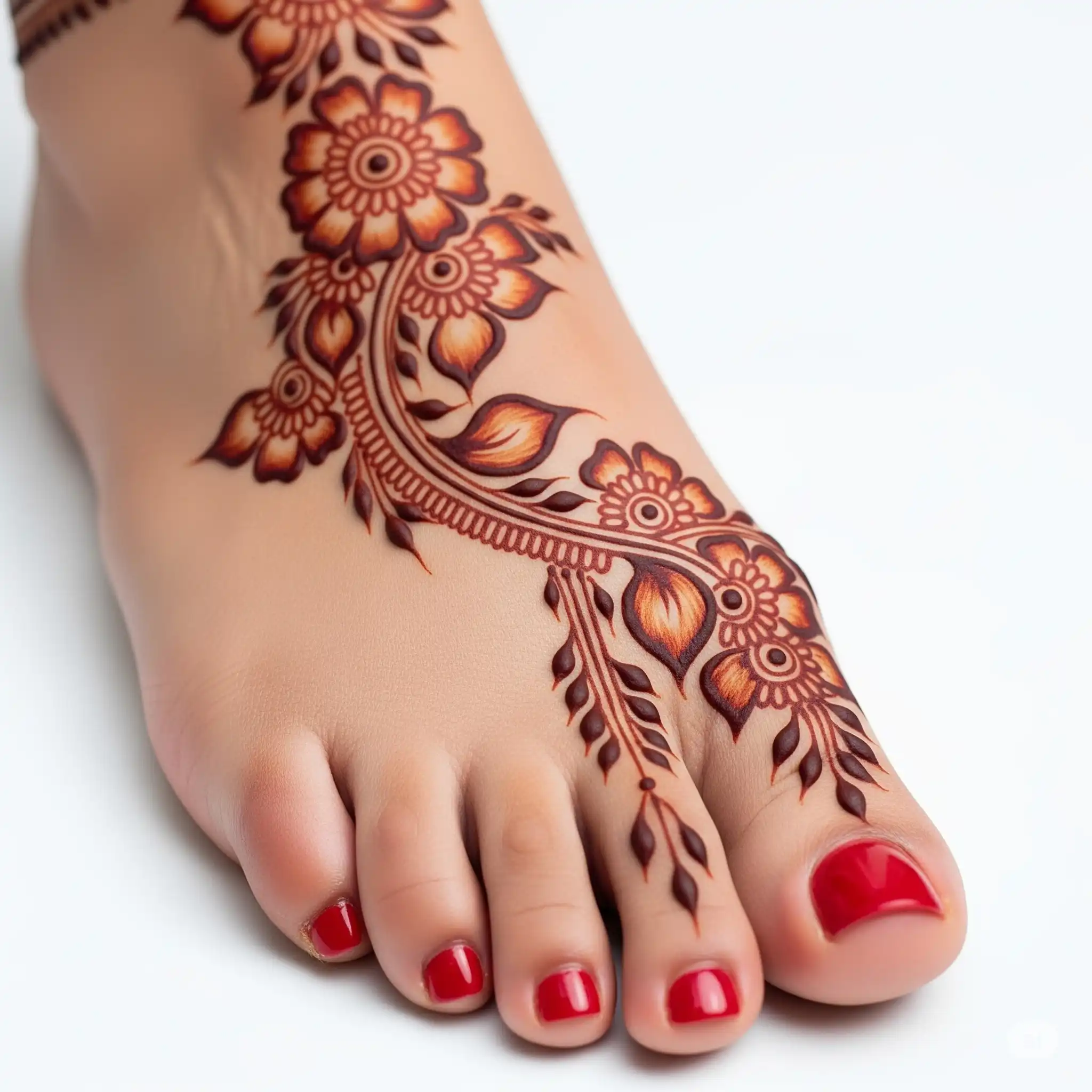 Leg mehndi design 170 Leg mehndi design 170