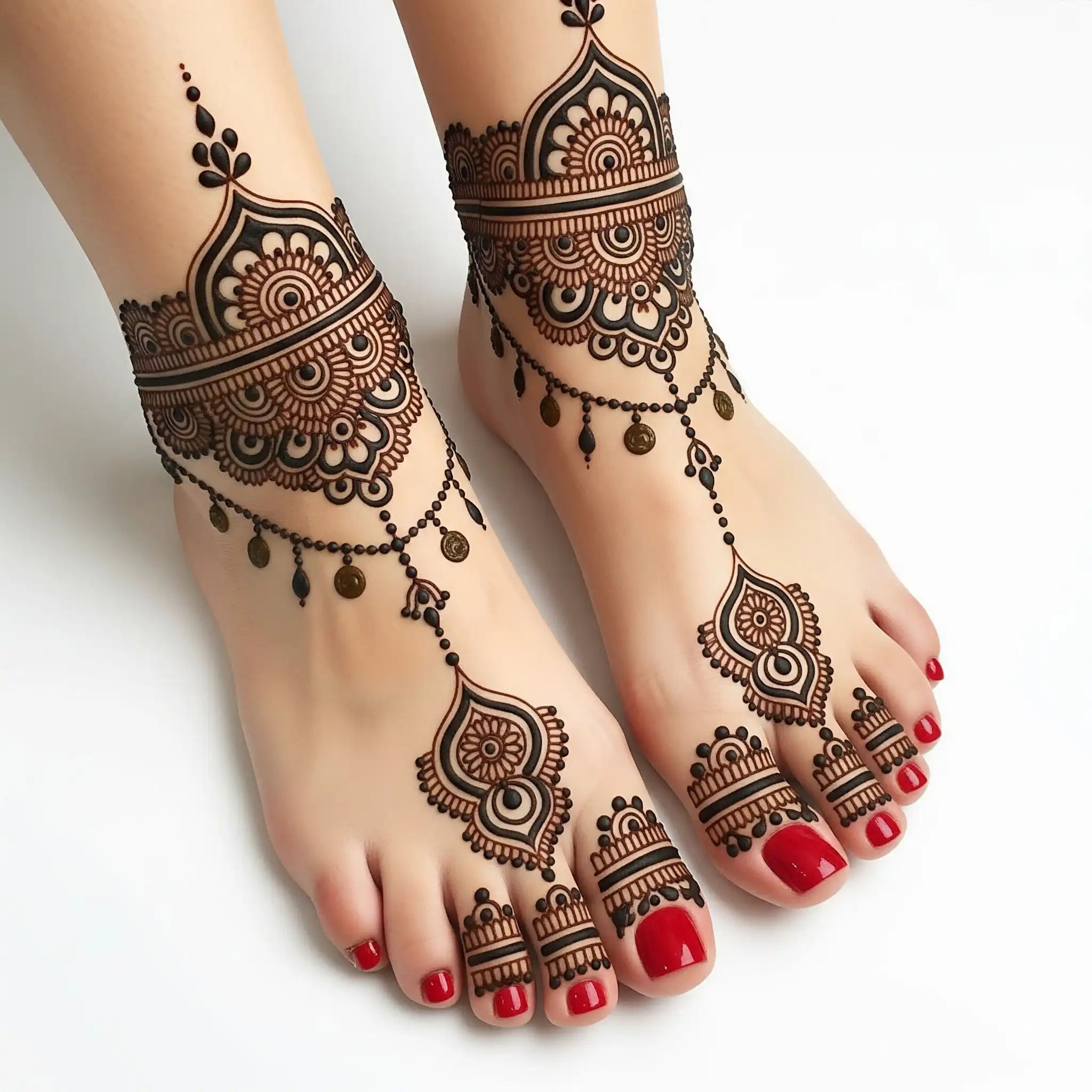 Leg mehndi design 175 Leg mehndi design 175