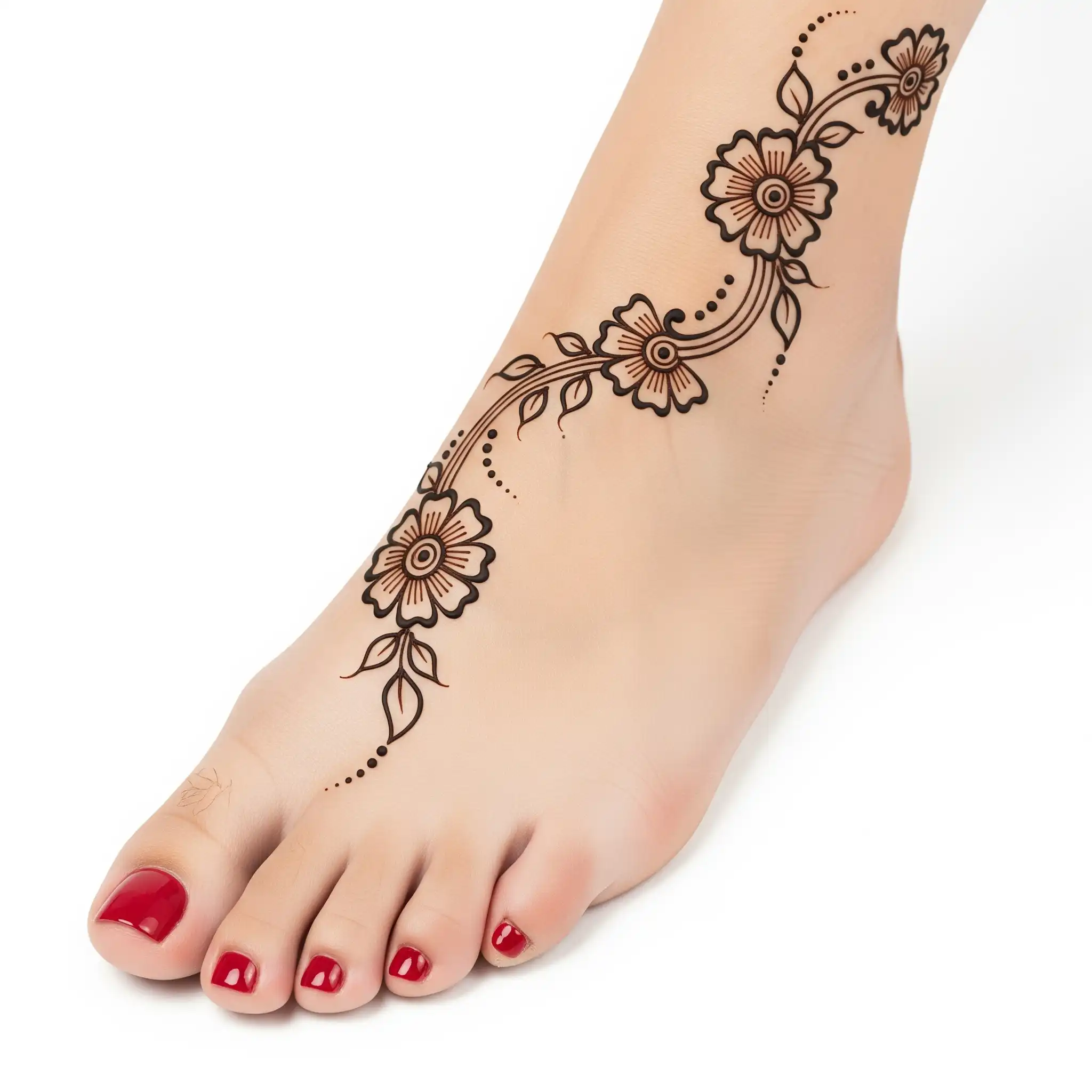 Leg mehndi design 183 Leg mehndi design 183