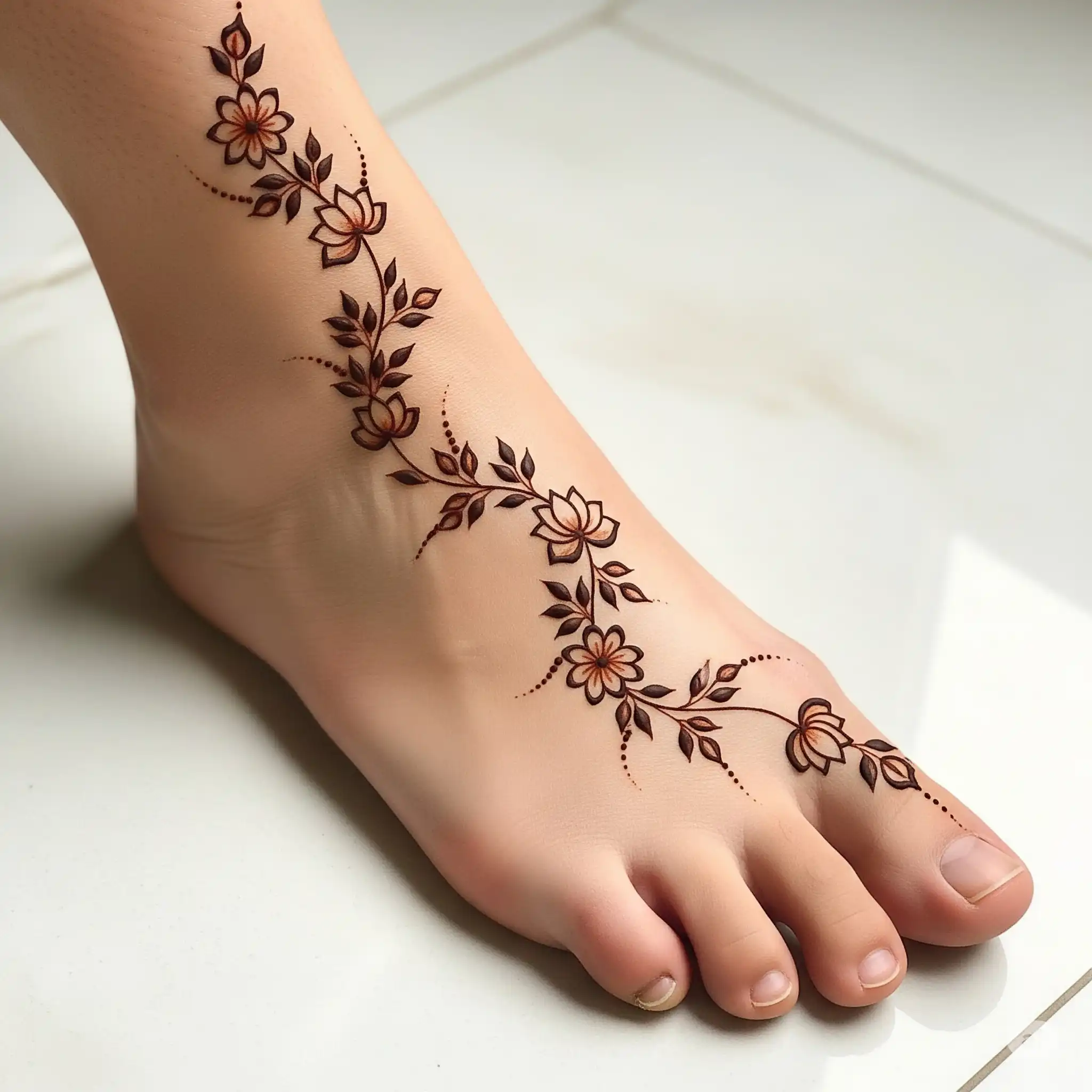 Leg mehndi design 184 Leg mehndi design 184