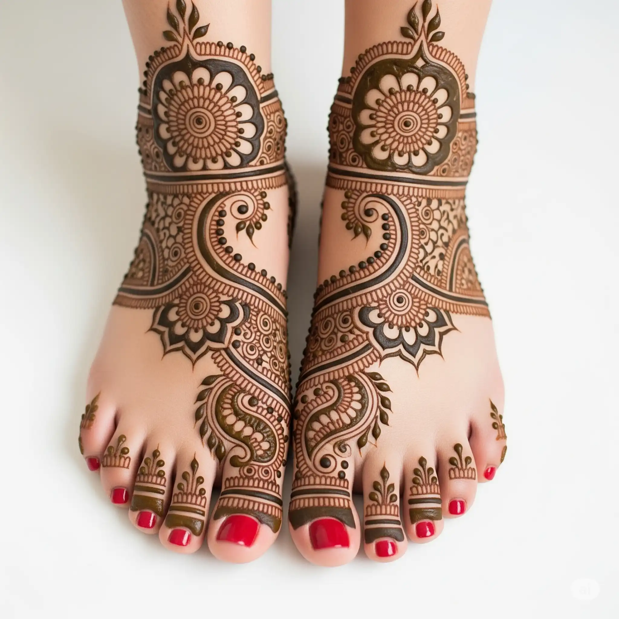 Leg mehndi design 187 Leg mehndi design 187