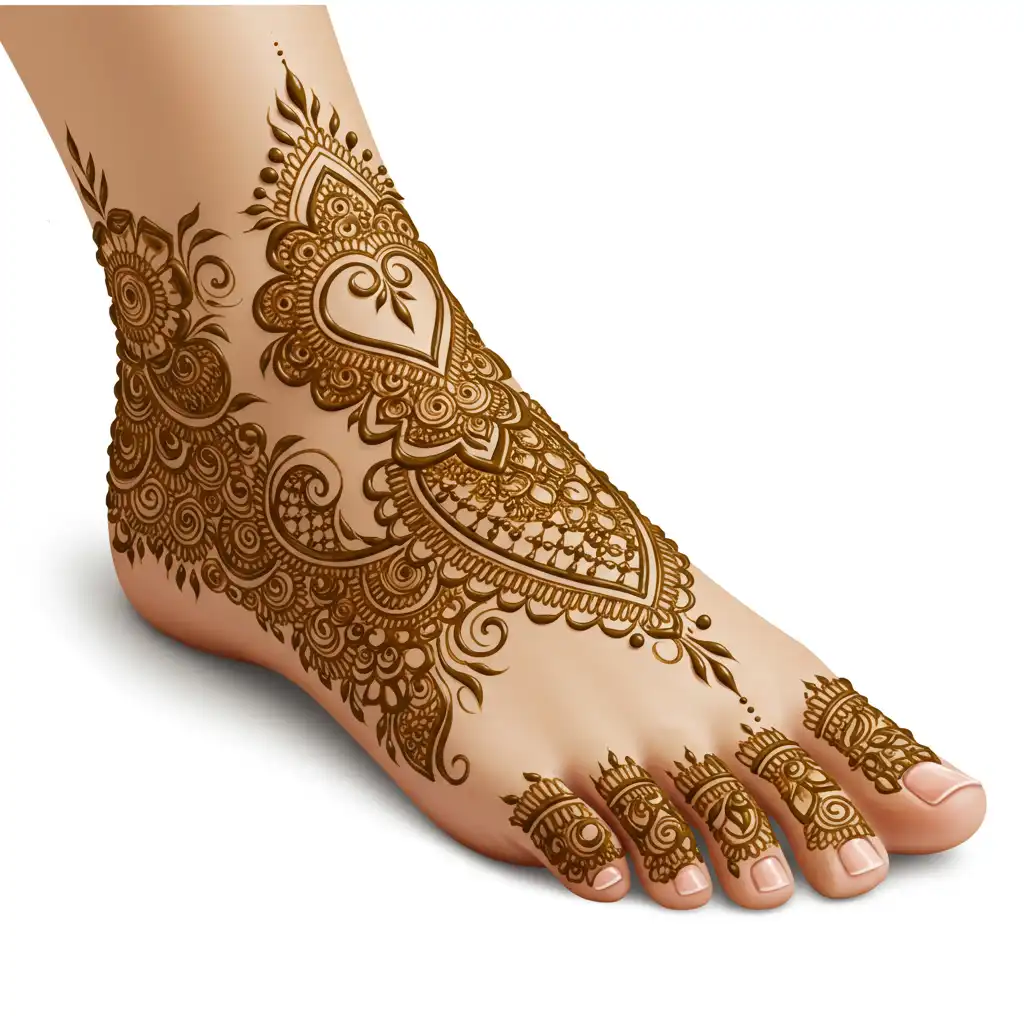 Leg mehndi design 198 Leg mehndi design 198