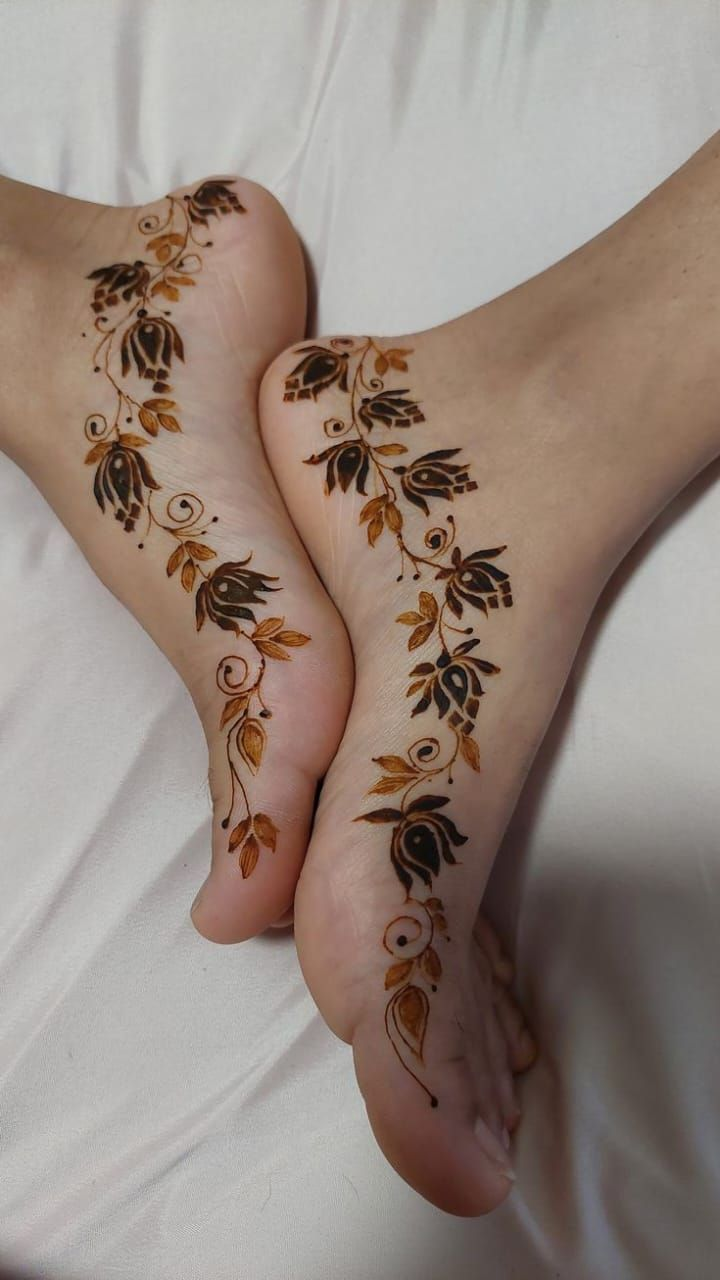 Leg mehndi design 20 Leg mehndi design 20