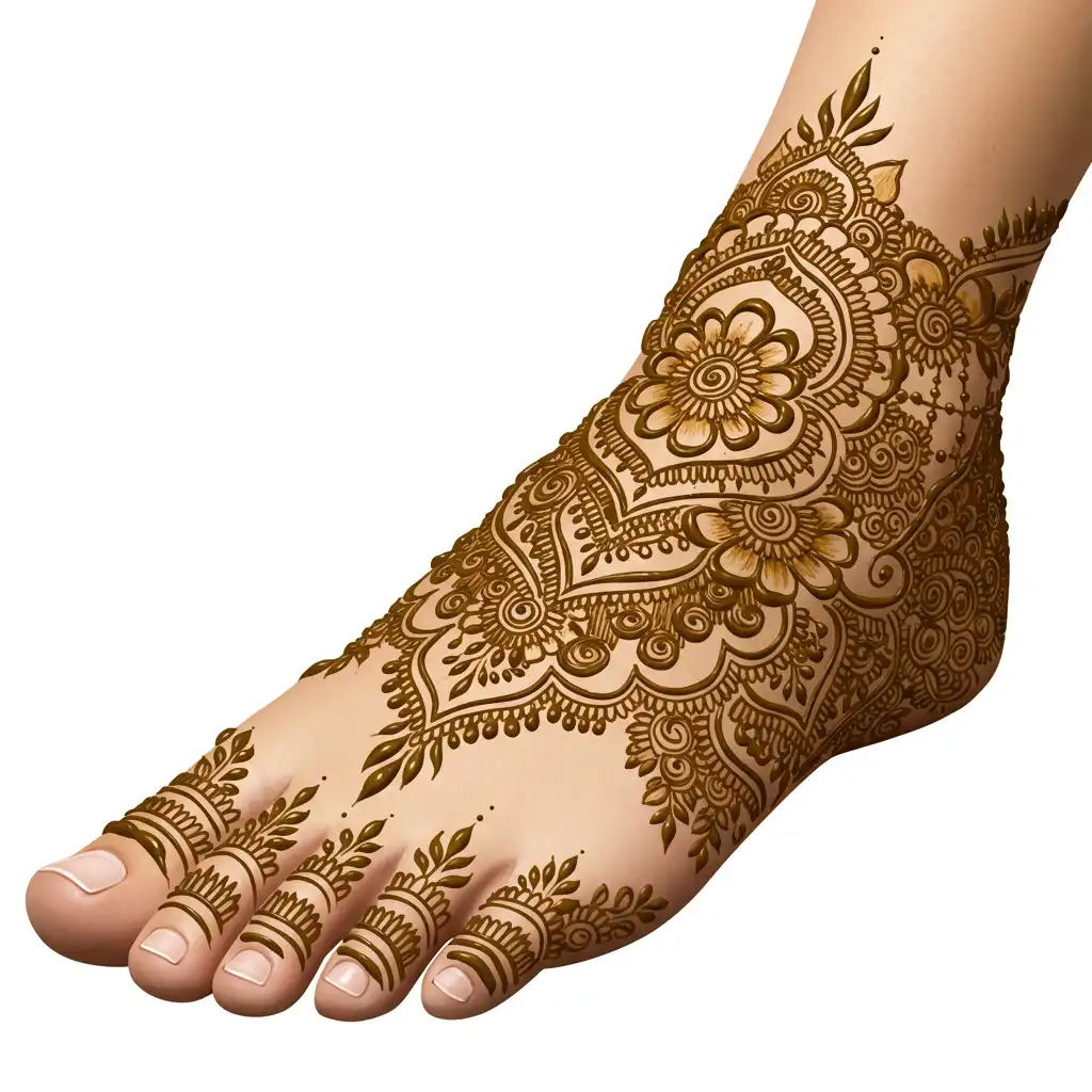 Leg mehndi design 200 Leg mehndi design 200