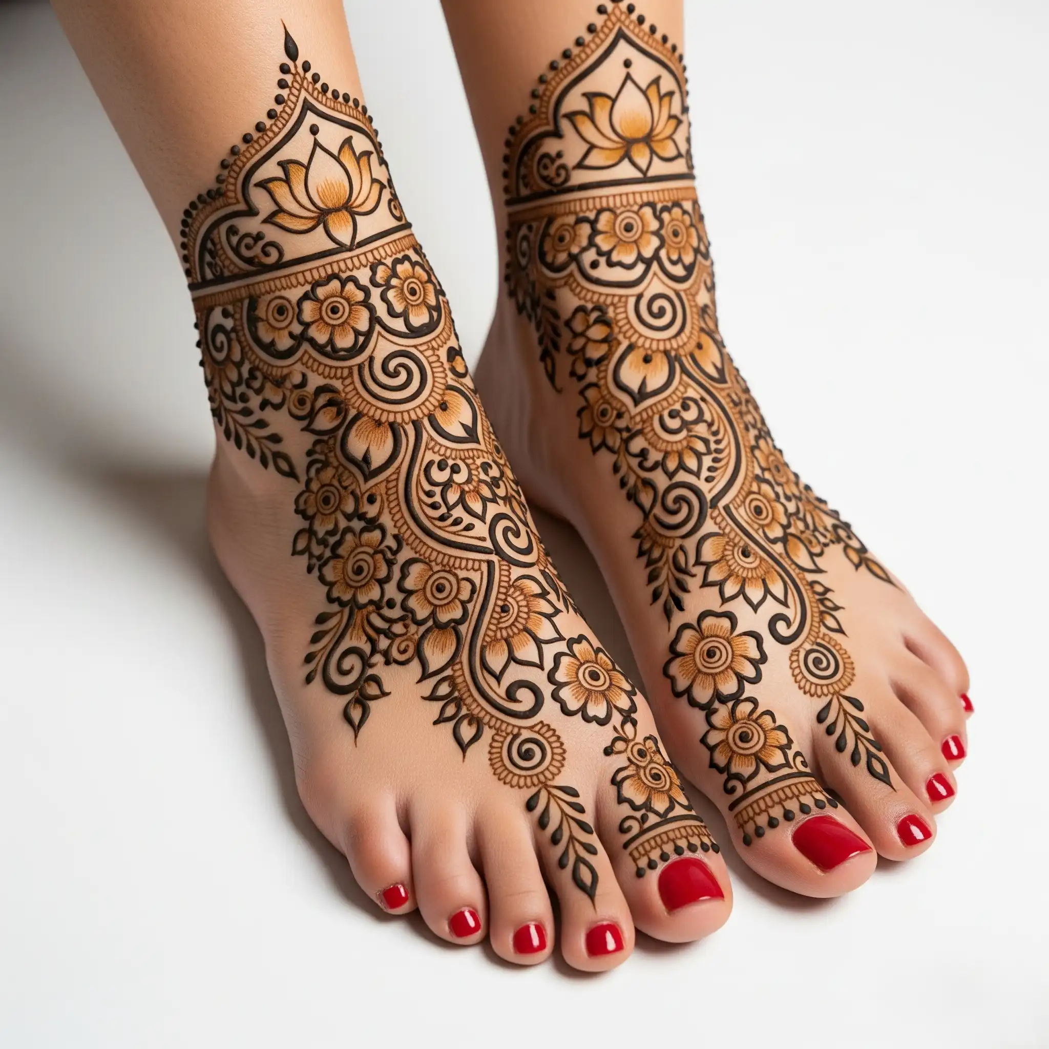 Leg mehndi design 207 Leg mehndi design 207