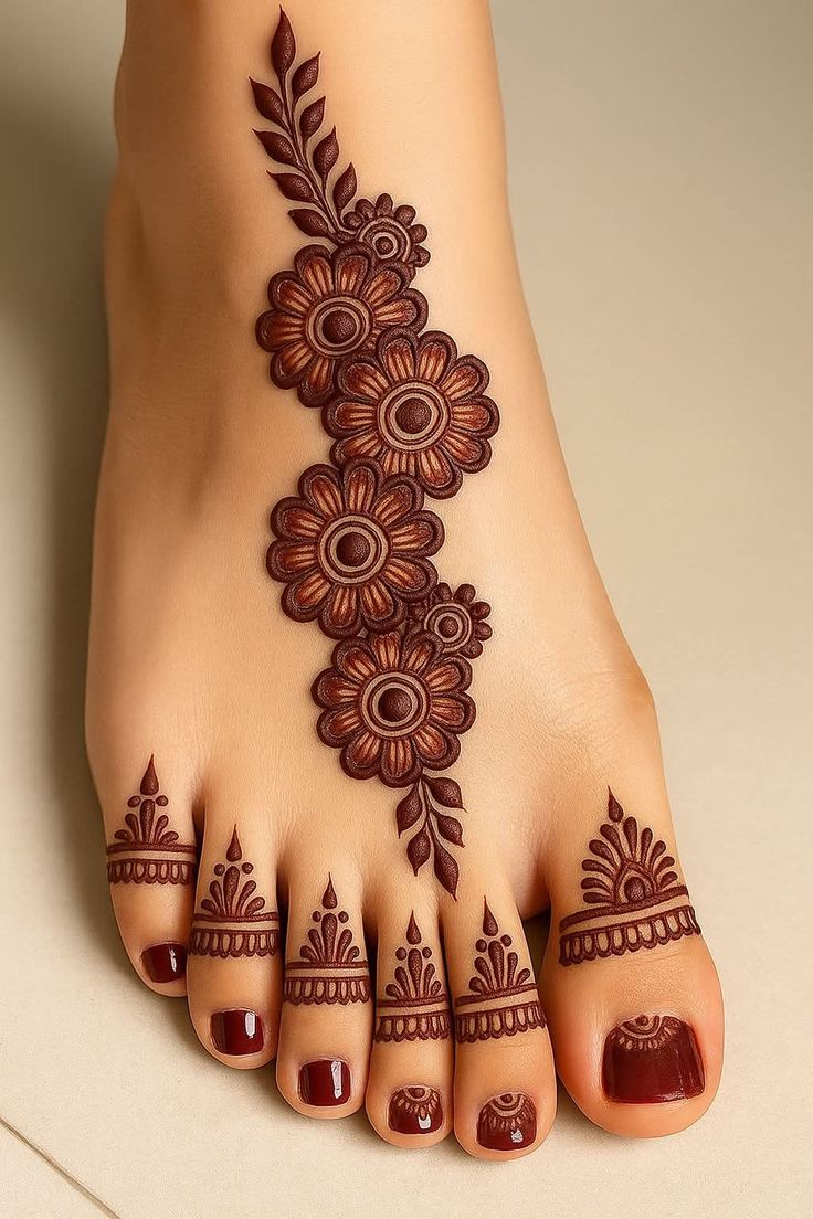 Leg mehndi design 21 Leg mehndi design 21