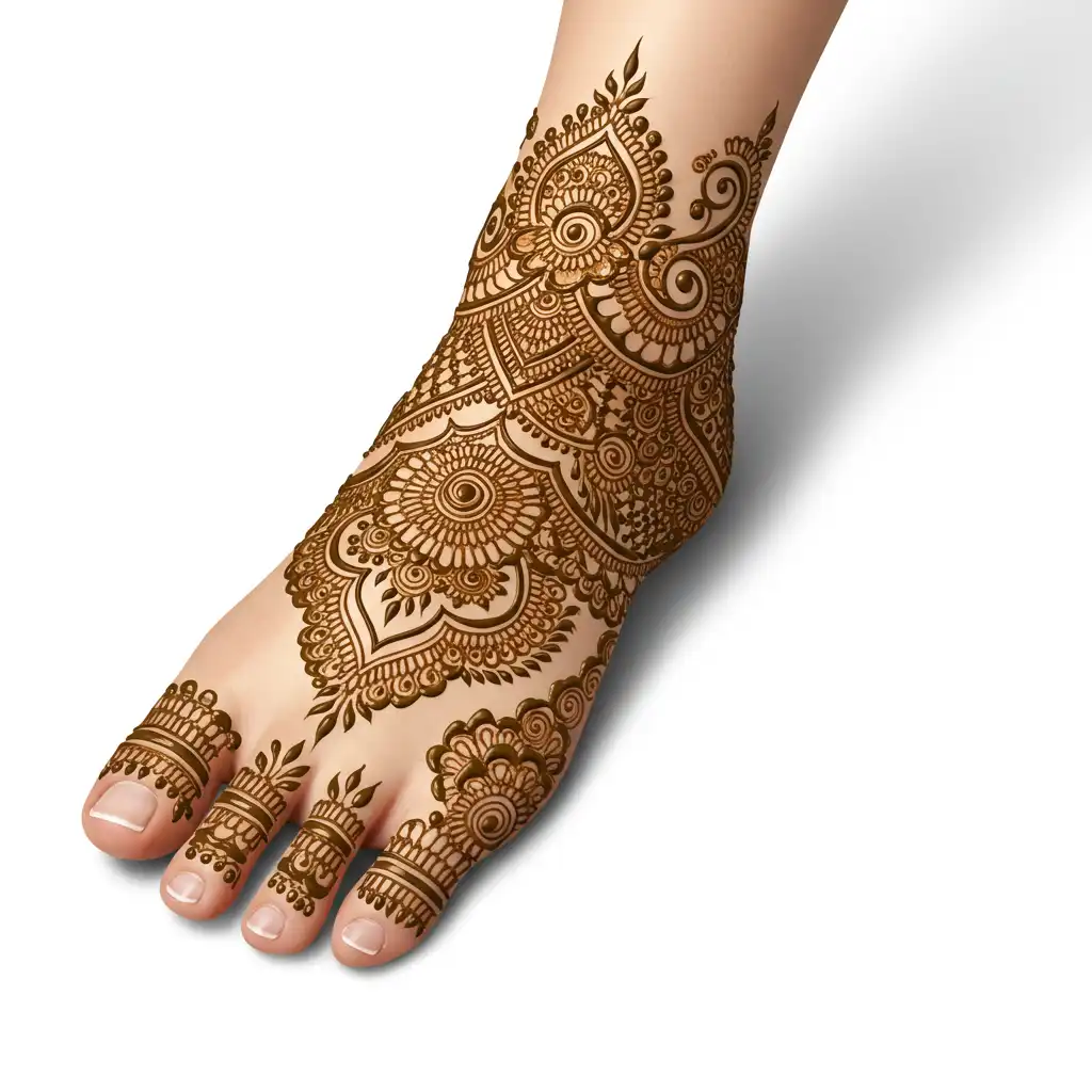 Leg mehndi design 212 Leg mehndi design 212
