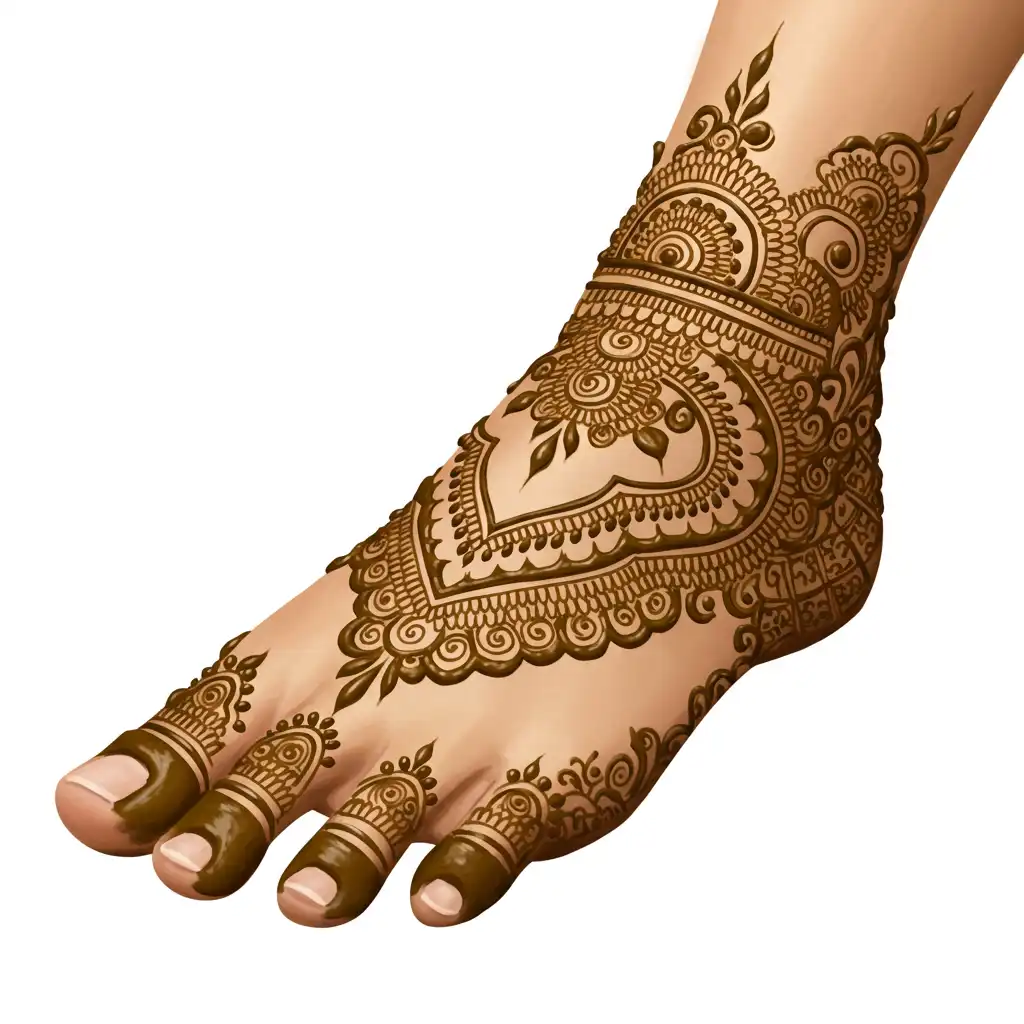 Leg mehndi design 213 Leg mehndi design 213