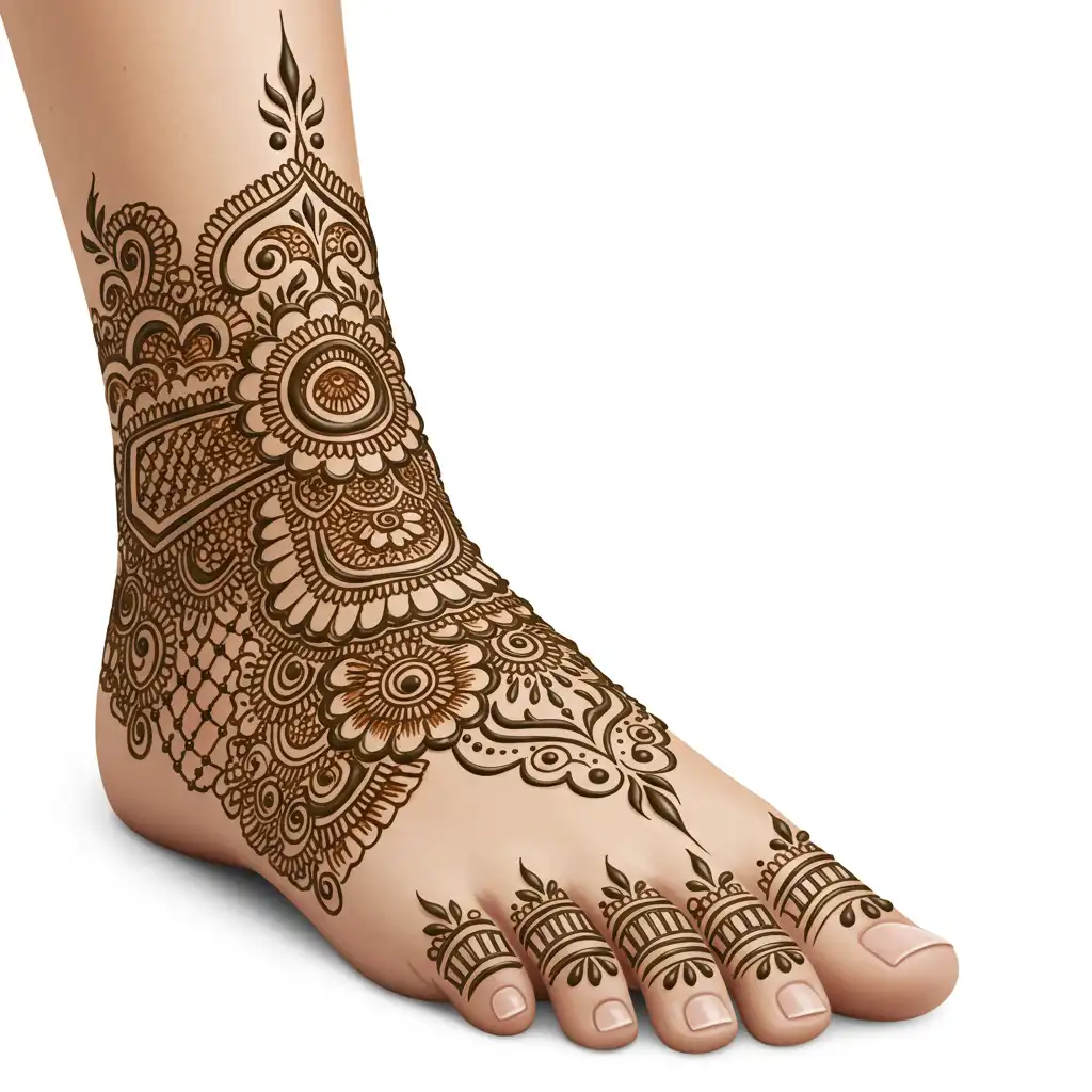 Leg mehndi design 220 Leg mehndi design 220