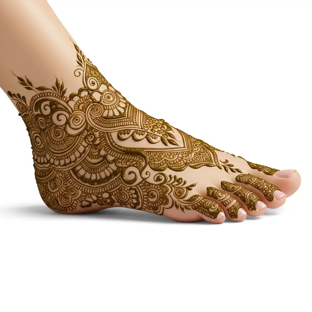 Leg mehndi design 223 Leg mehndi design 223