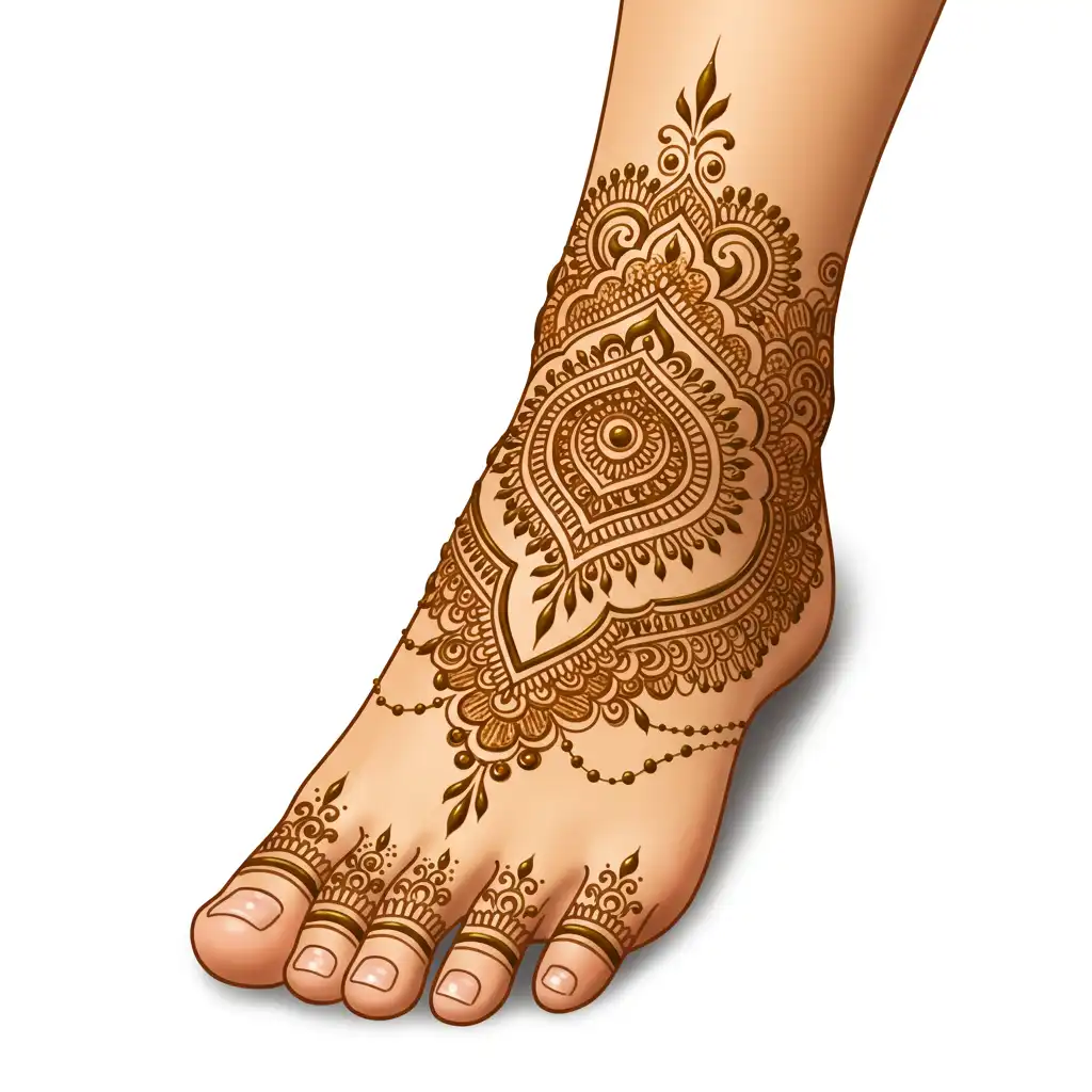 Leg mehndi design 230 Leg mehndi design 230