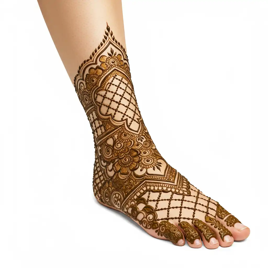 Leg mehndi design 231 Leg mehndi design 231