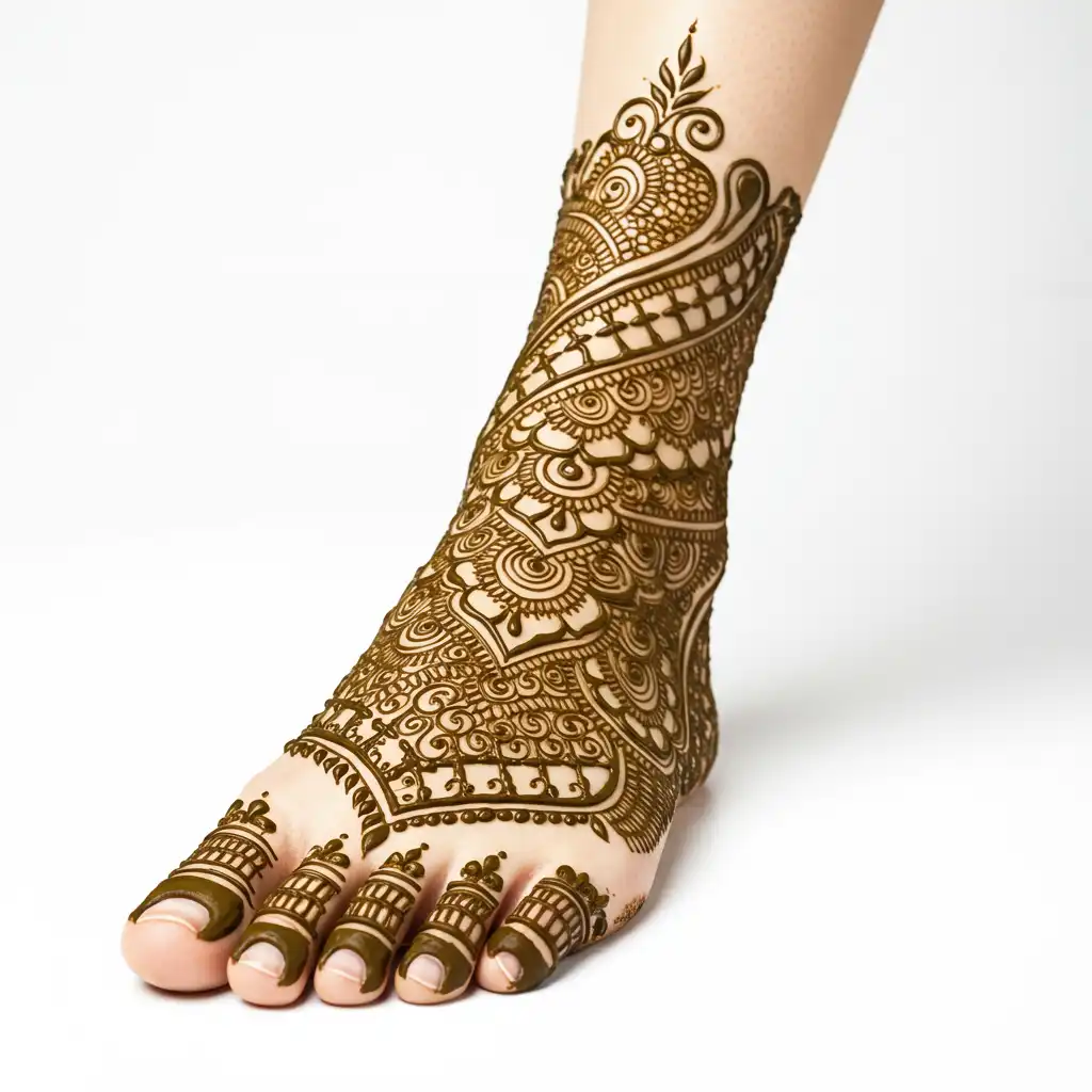 Leg mehndi design 232 Leg mehndi design 232