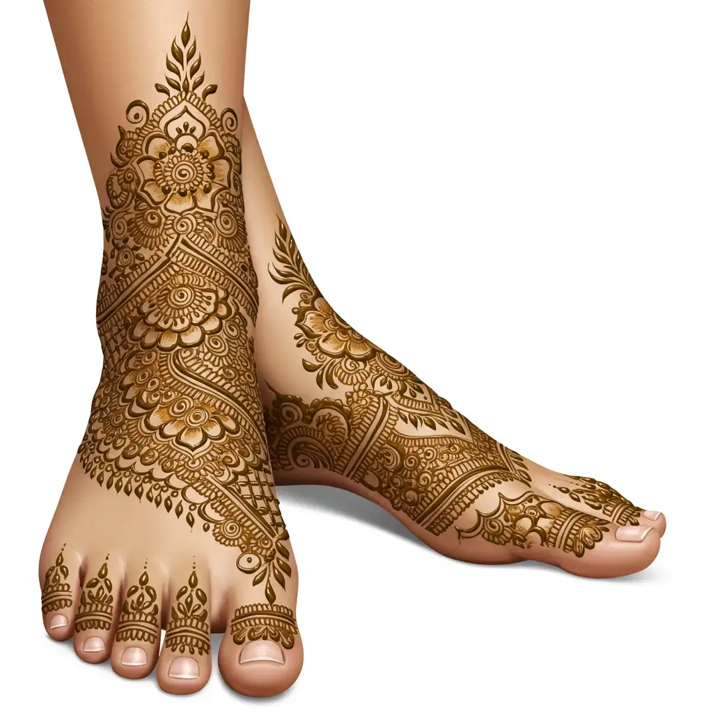 Leg mehndi design 242 Leg mehndi design 242