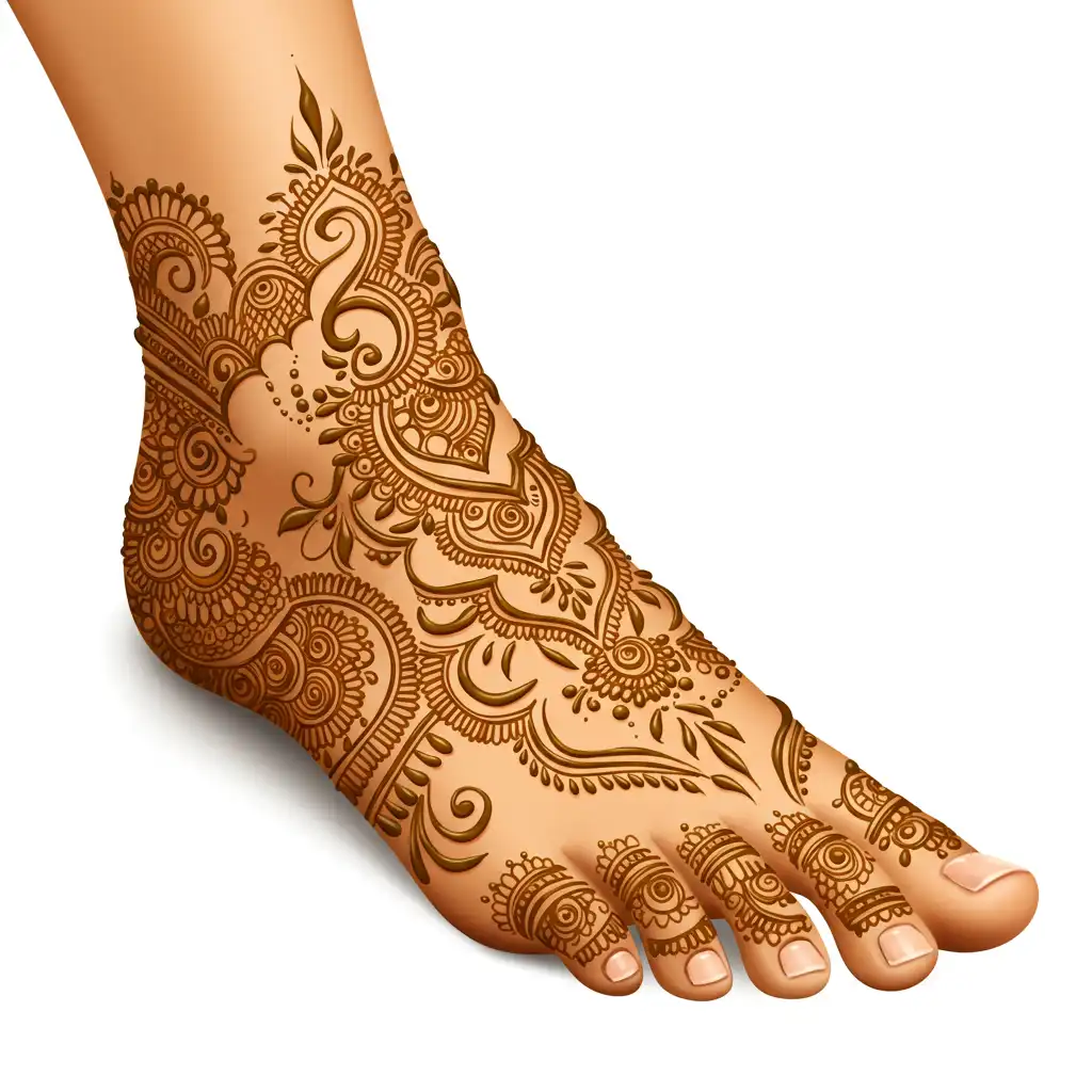 Leg mehndi design 247 Leg mehndi design 247