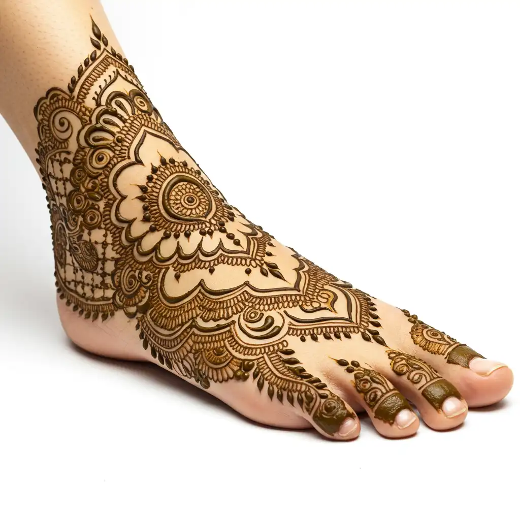 Leg mehndi design 249 Leg mehndi design 249