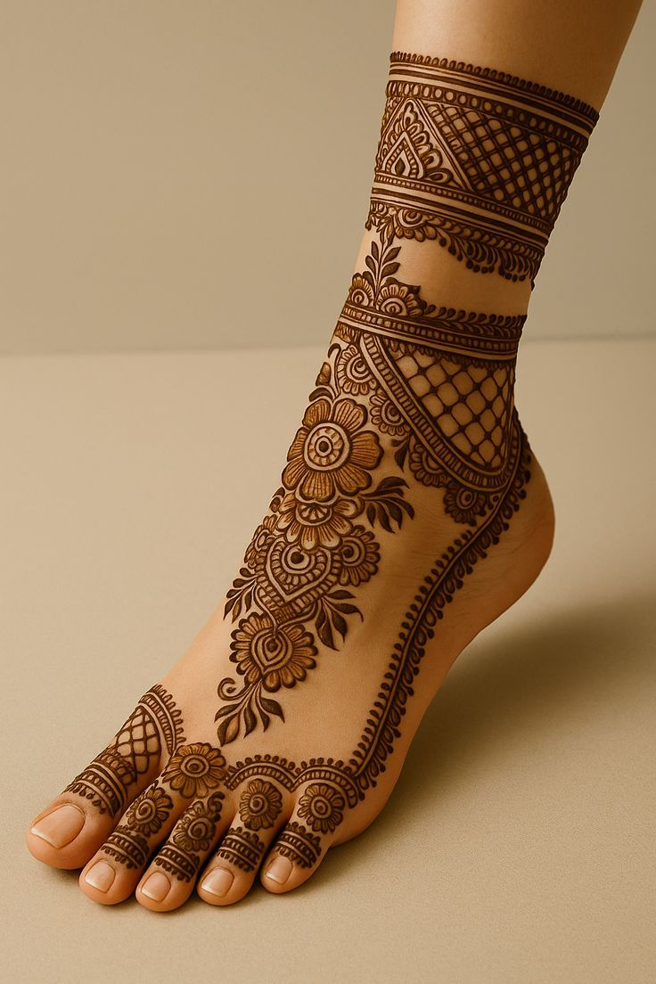 Leg mehndi design 25 Leg mehndi design 25