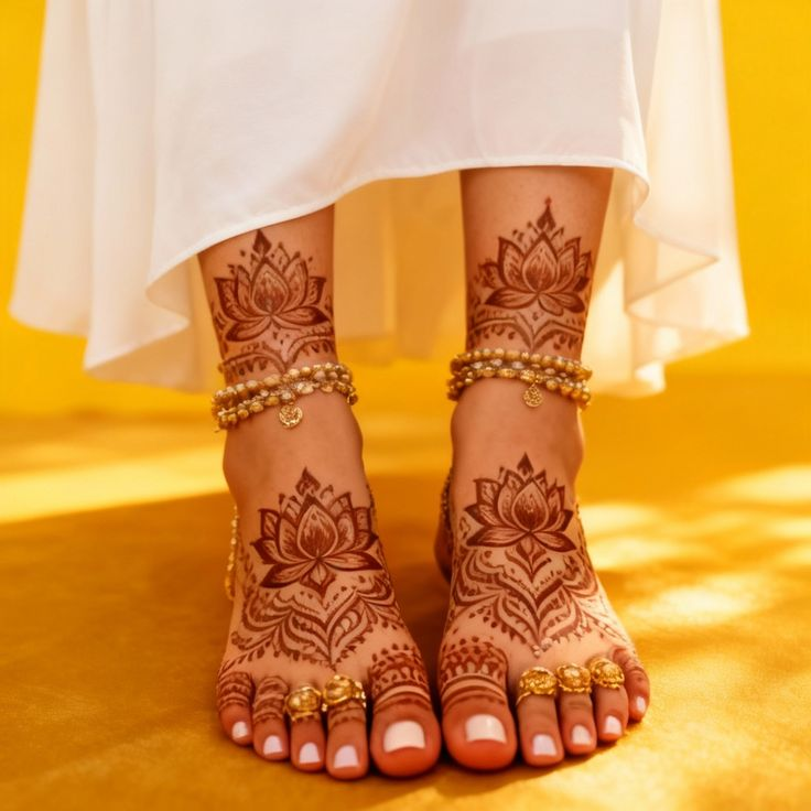 Leg mehndi design 26 Leg mehndi design 26