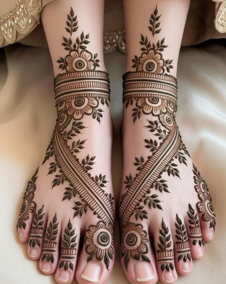 Leg mehndi design 28 Leg mehndi design 28
