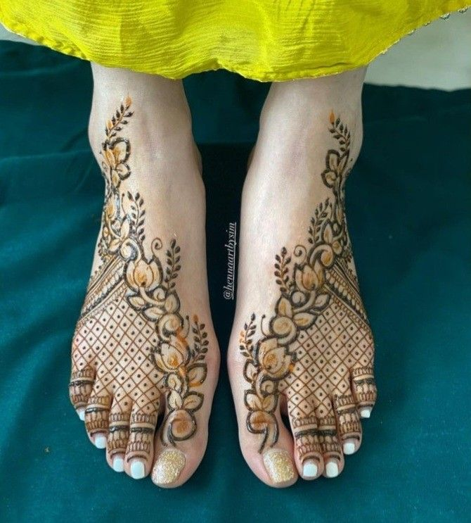 Leg mehndi design 29 Leg mehndi design 29