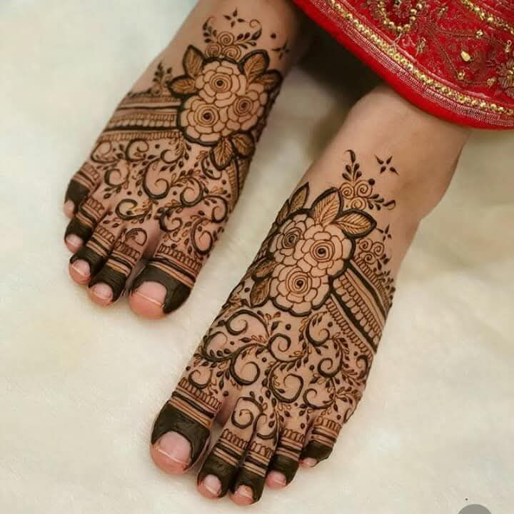 Leg mehndi design 36 Leg mehndi design 36