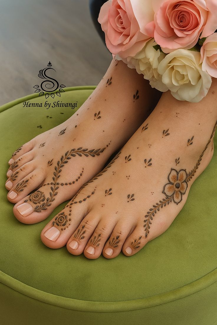Leg mehndi design 37 Leg mehndi design 37