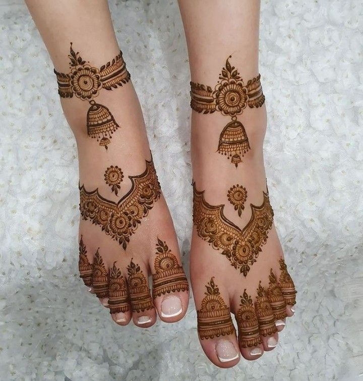 Leg mehndi design 38 Leg mehndi design 38