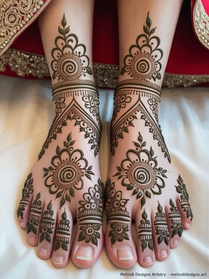 Leg mehndi design 39 Leg mehndi design 39
