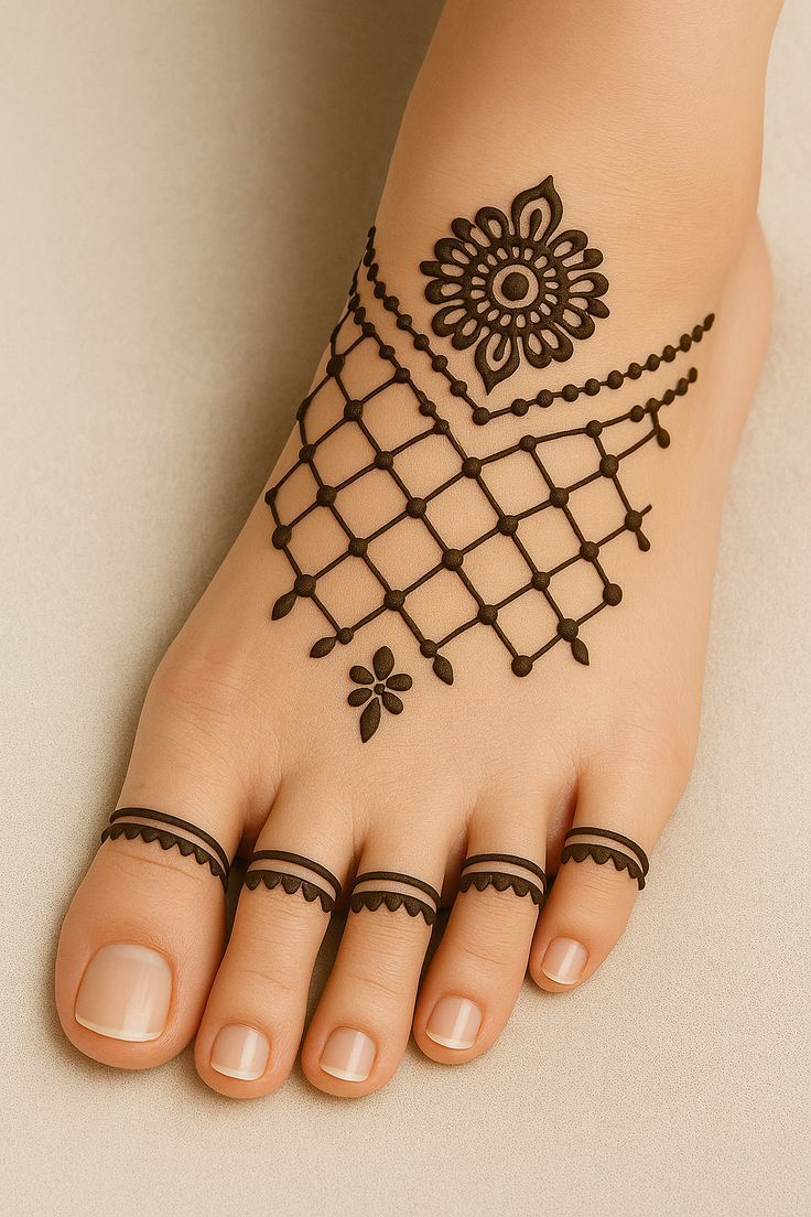 Leg mehndi design 42 Leg mehndi design 42