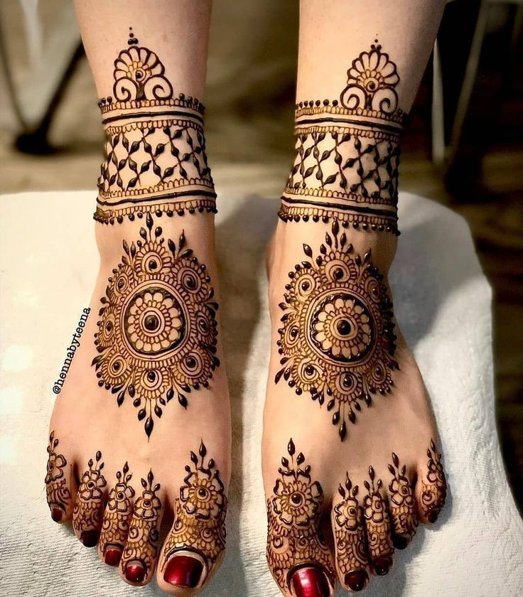 Leg mehndi design 47 Leg mehndi design 47