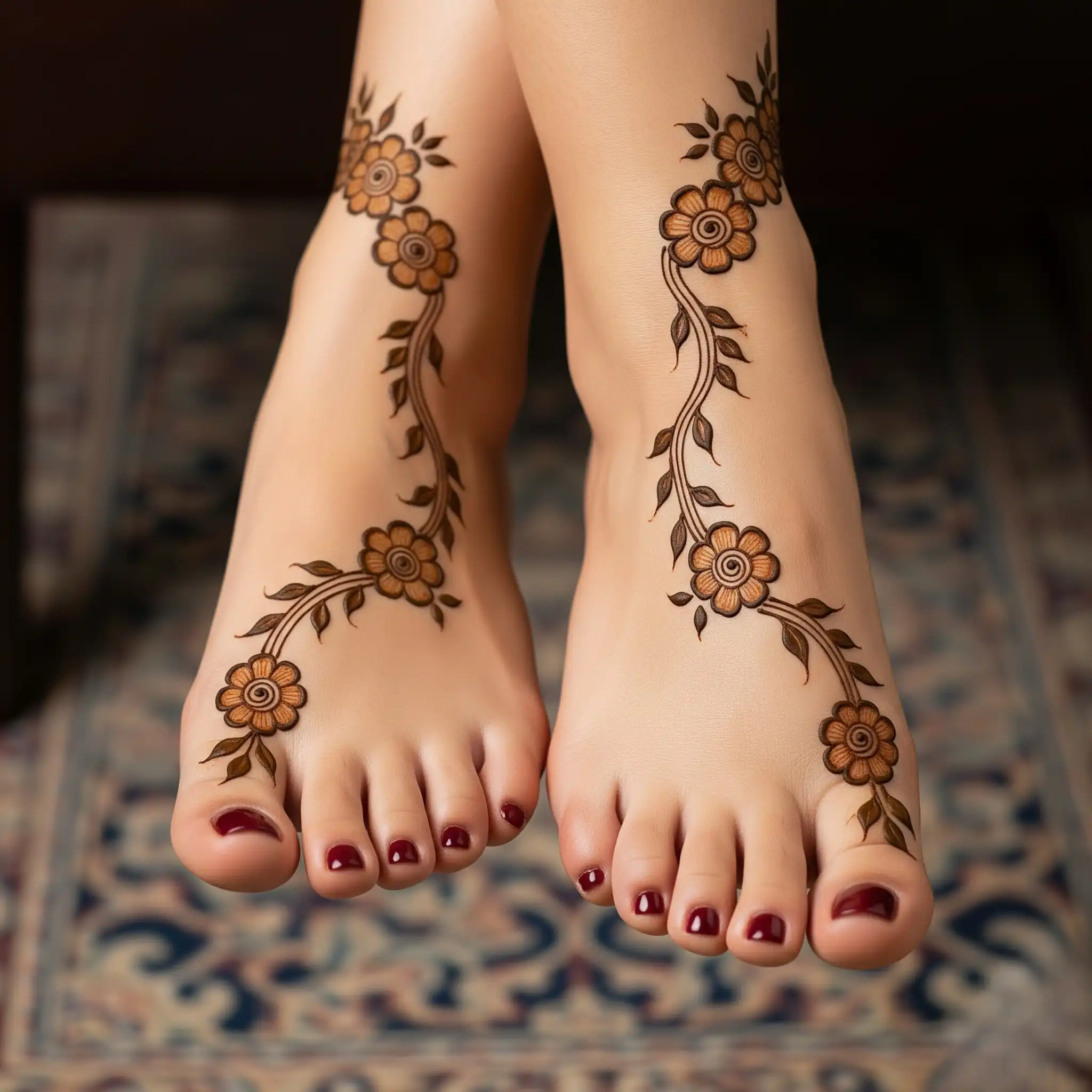 Leg mehndi design 52 Leg mehndi design 52