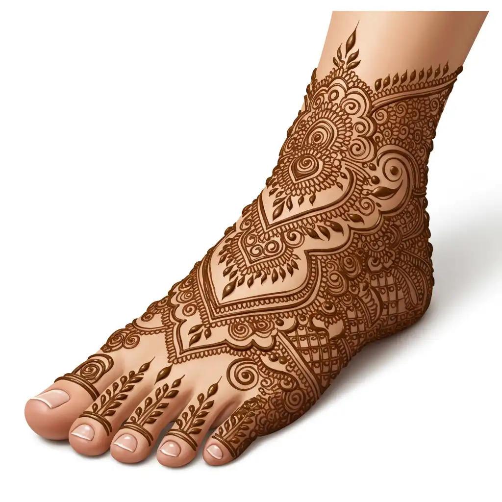 Leg mehndi design 53 Leg mehndi design 53