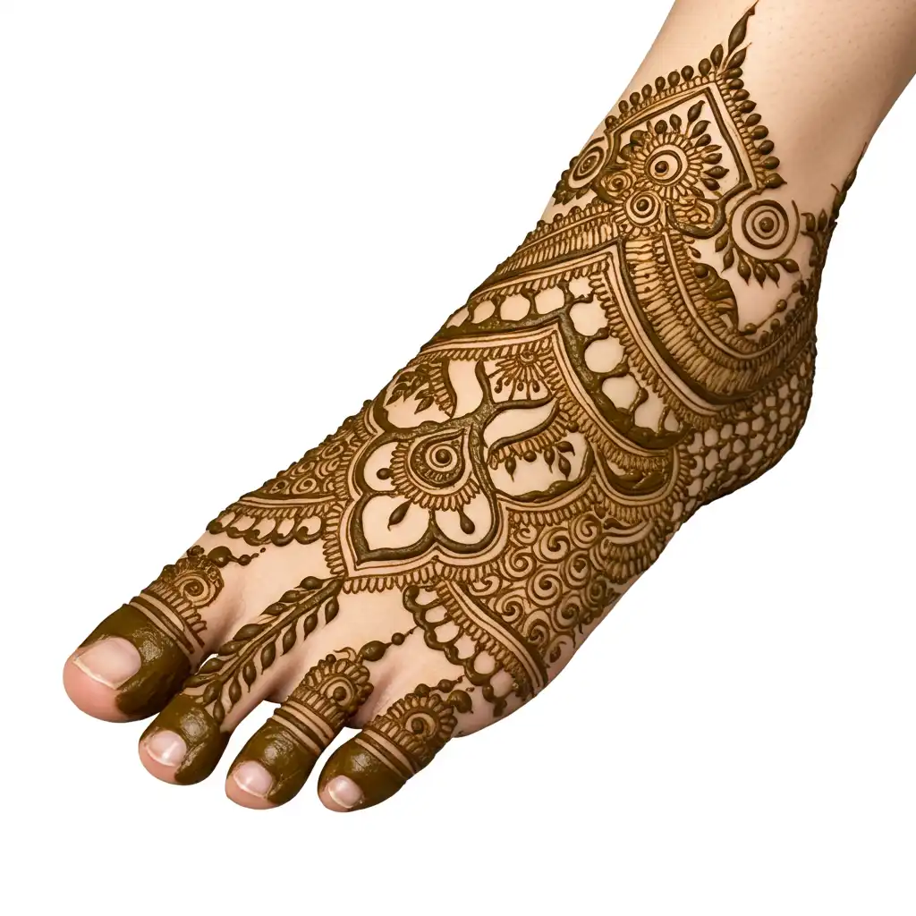 Leg mehndi design 61 Leg mehndi design 61