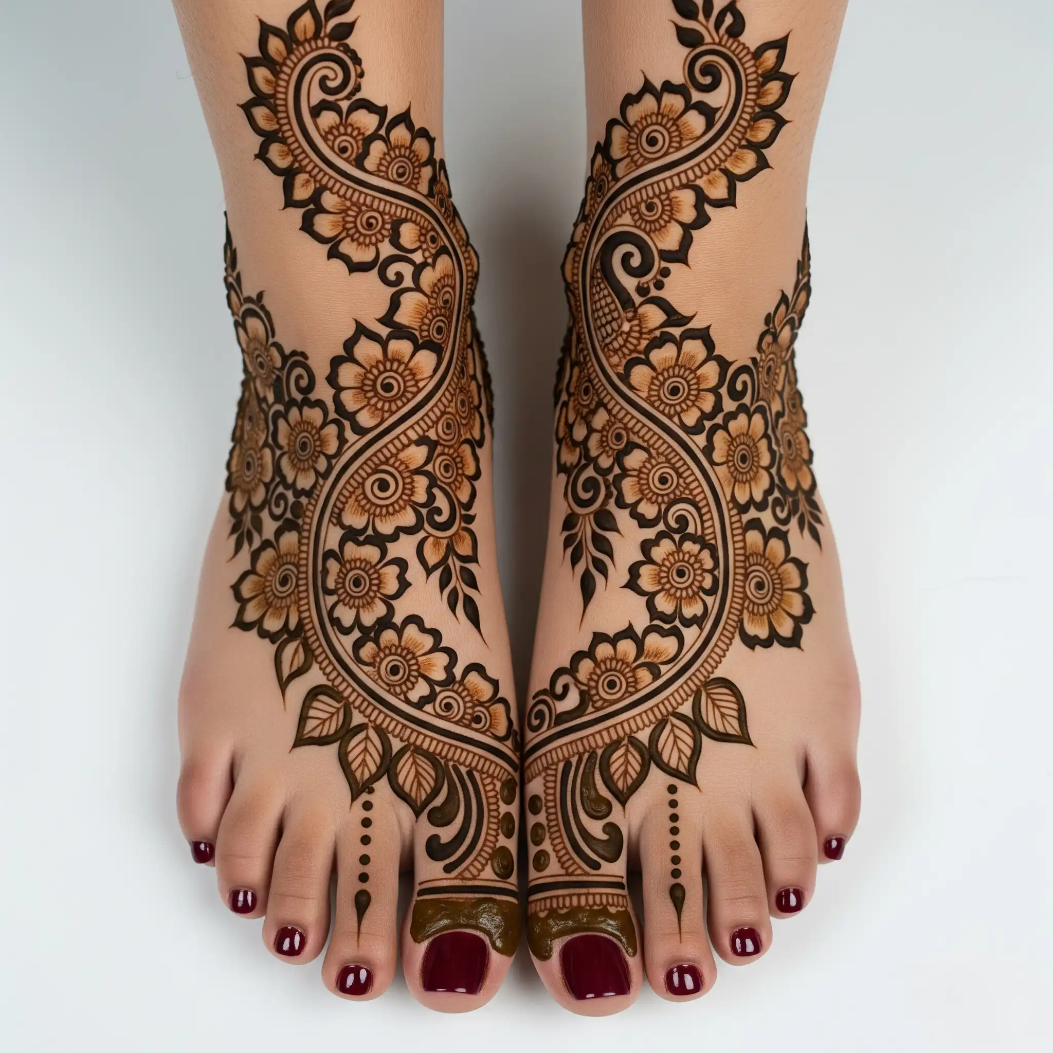 Leg mehndi design 63 Leg mehndi design 63