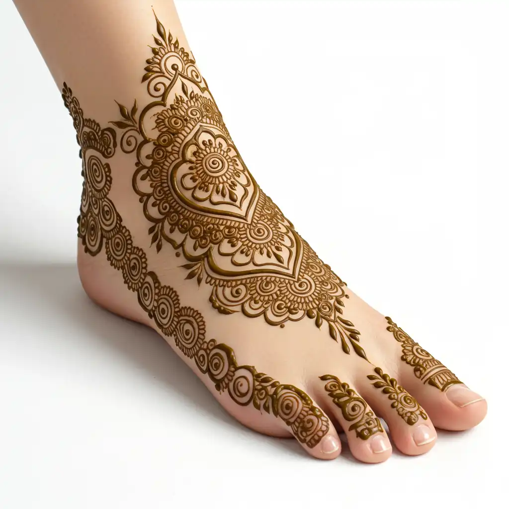 Leg mehndi design 65 Leg mehndi design 65