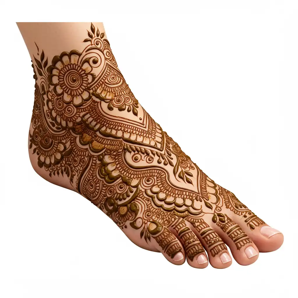 Leg mehndi design 71 Leg mehndi design 71