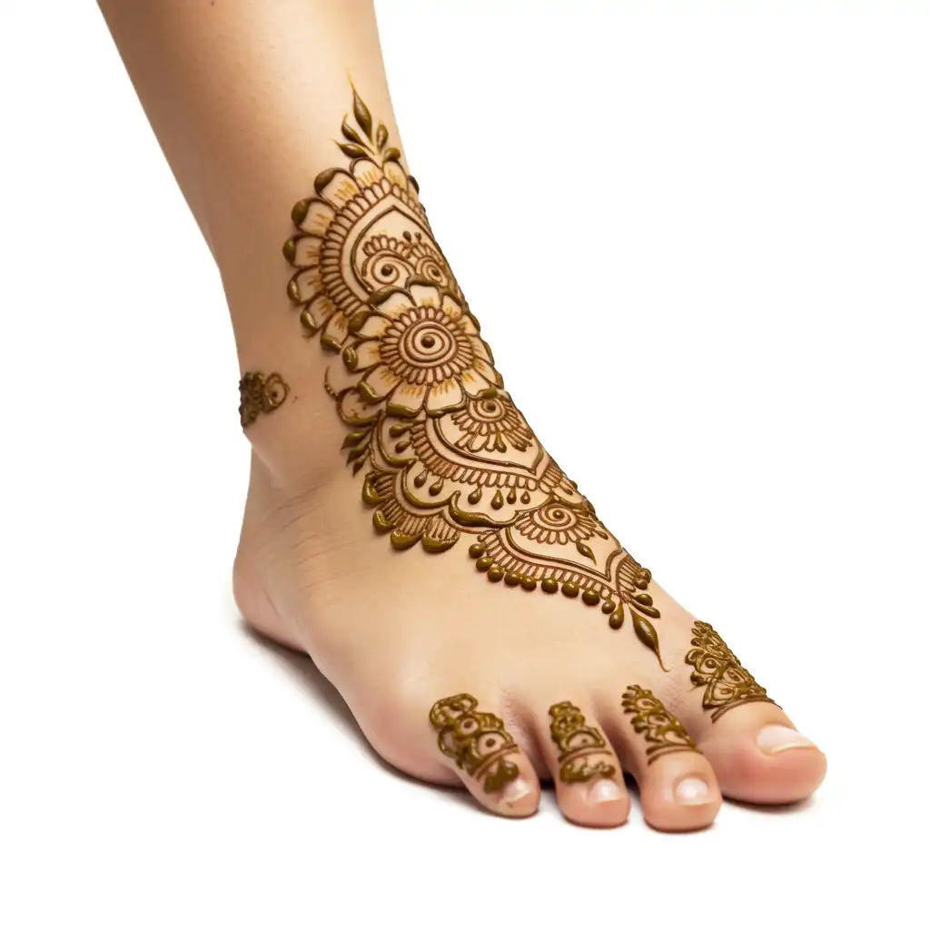 Leg mehndi design 72 Leg mehndi design 72