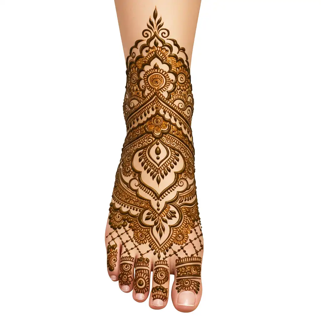 Leg mehndi design 73 Leg mehndi design 73
