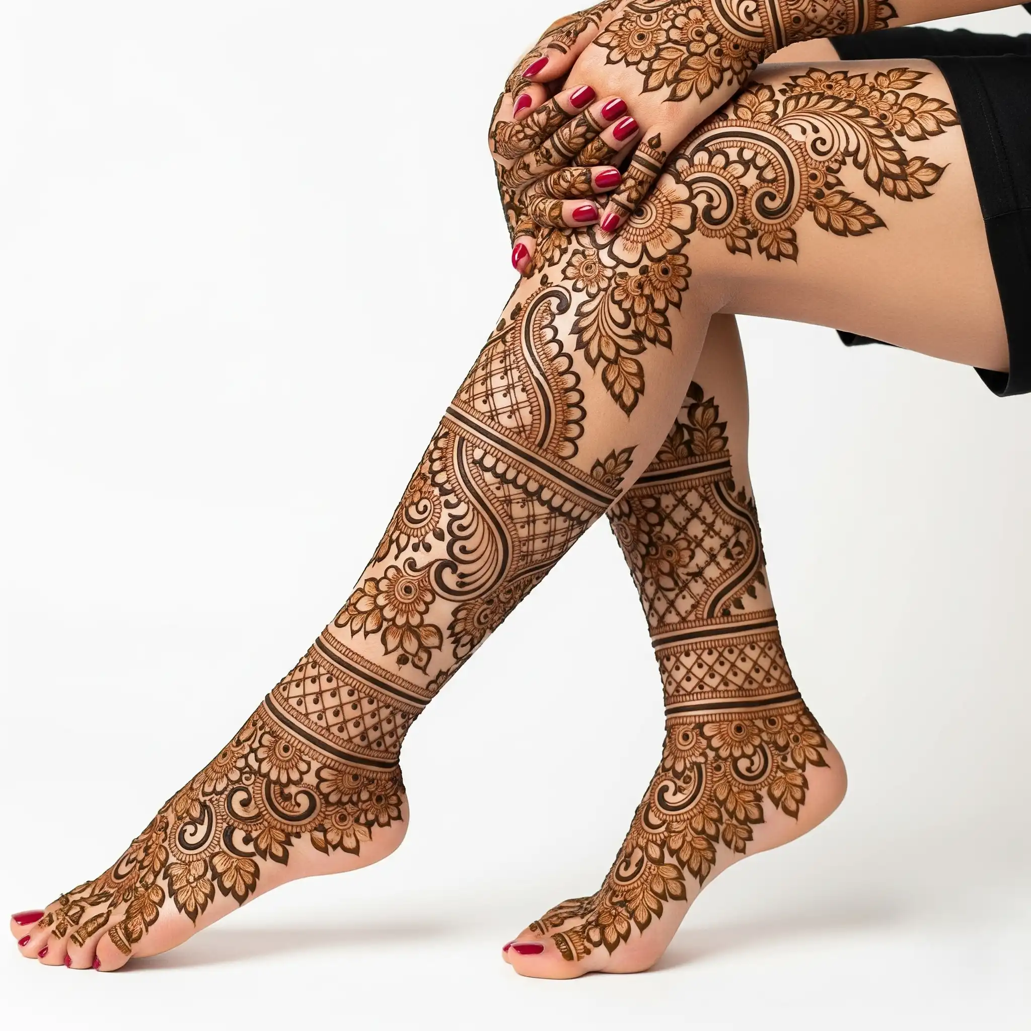Leg mehndi design 74 Leg mehndi design 74