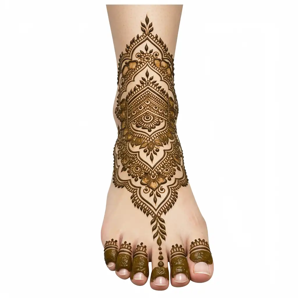 Leg mehndi design 76 Leg mehndi design 76