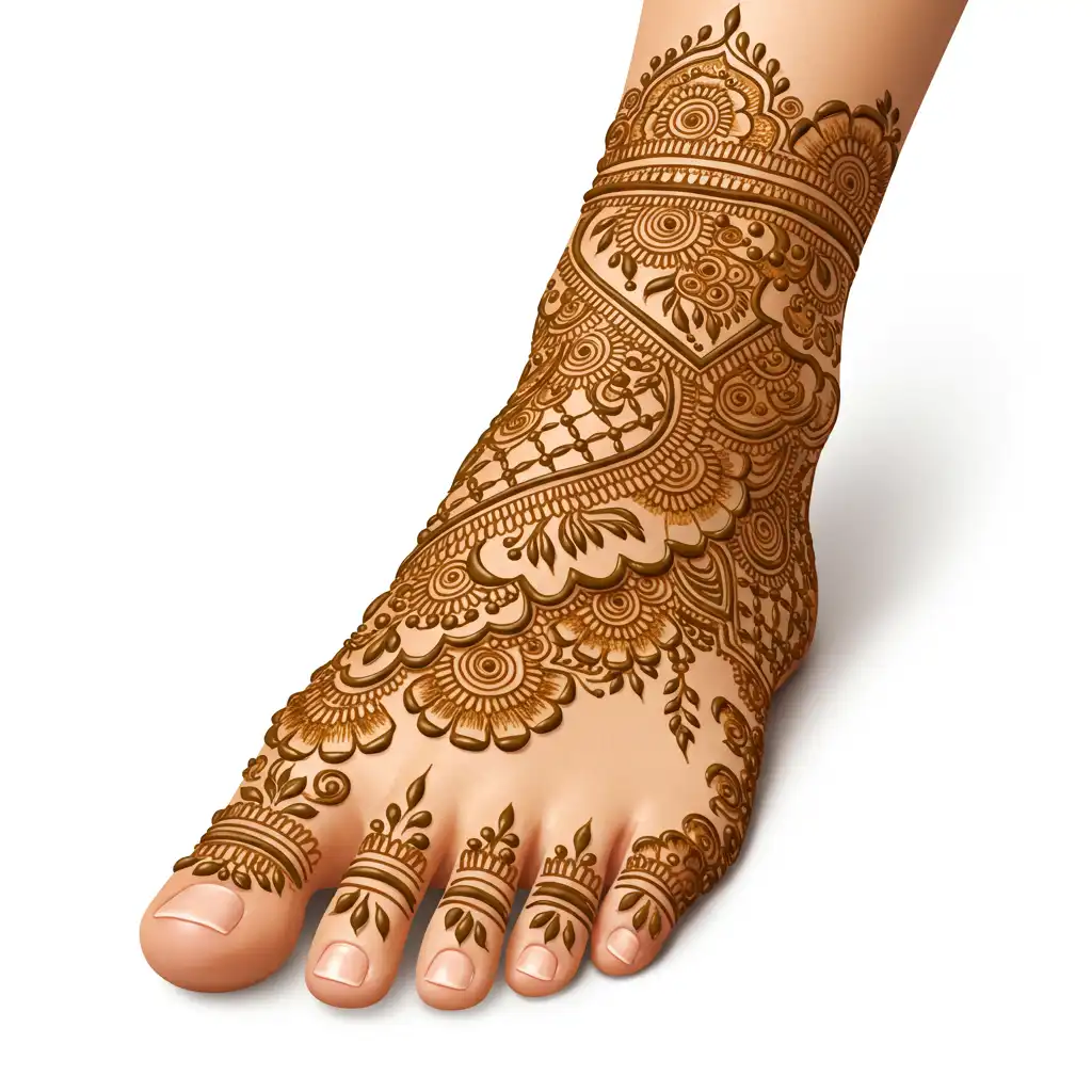 Leg mehndi design 79 Leg mehndi design 79