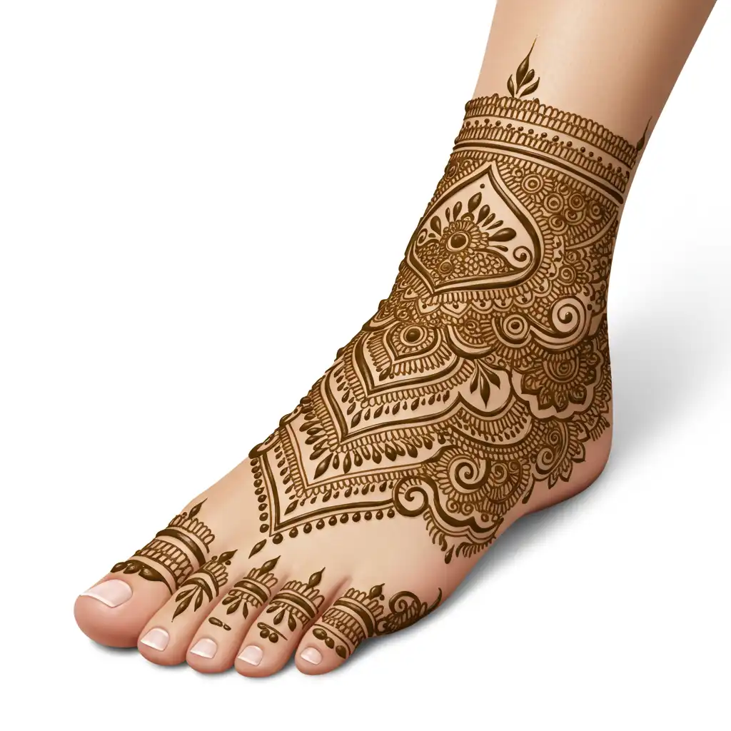 Leg mehndi design 80 Leg mehndi design 80
