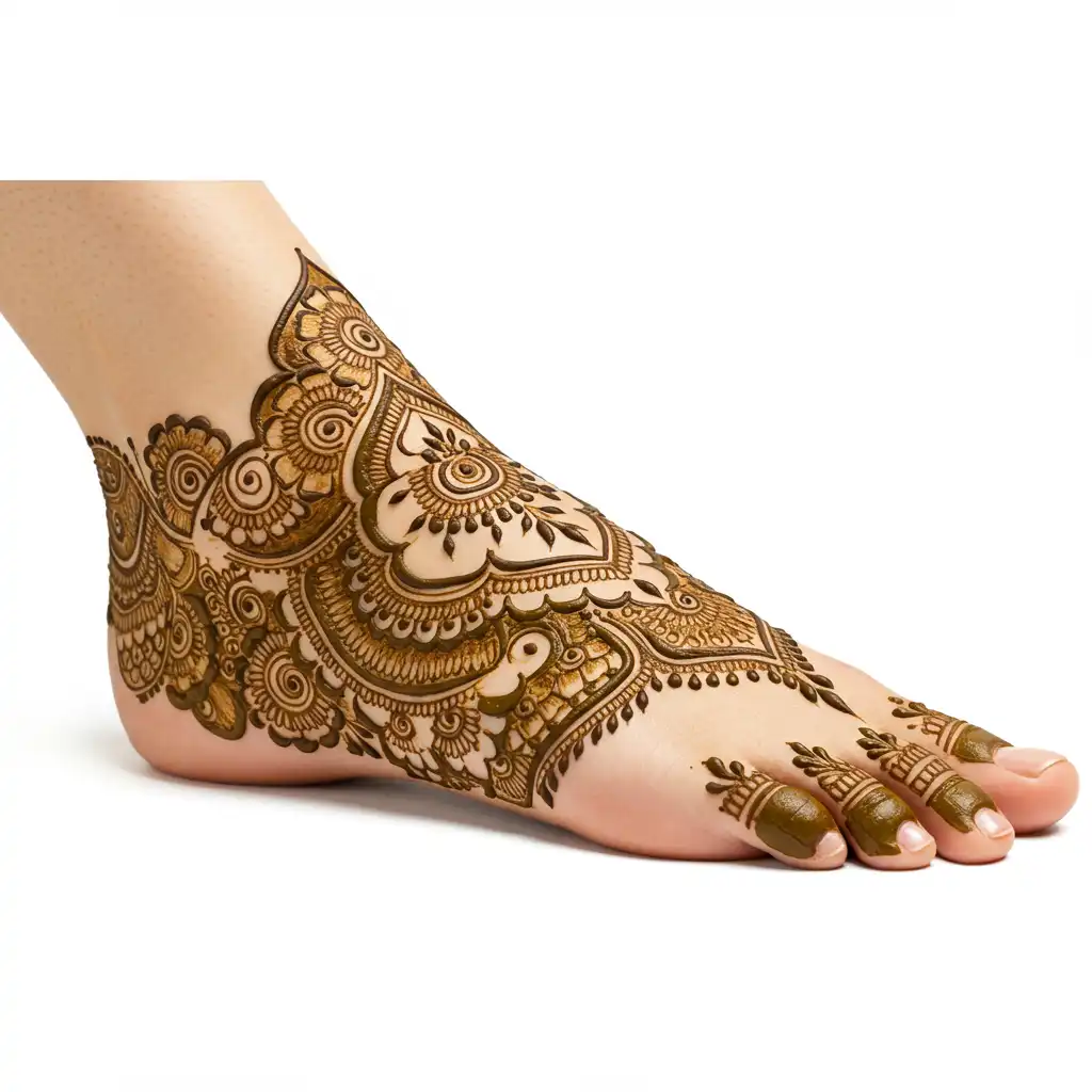 Leg mehndi design 81 Leg mehndi design 81