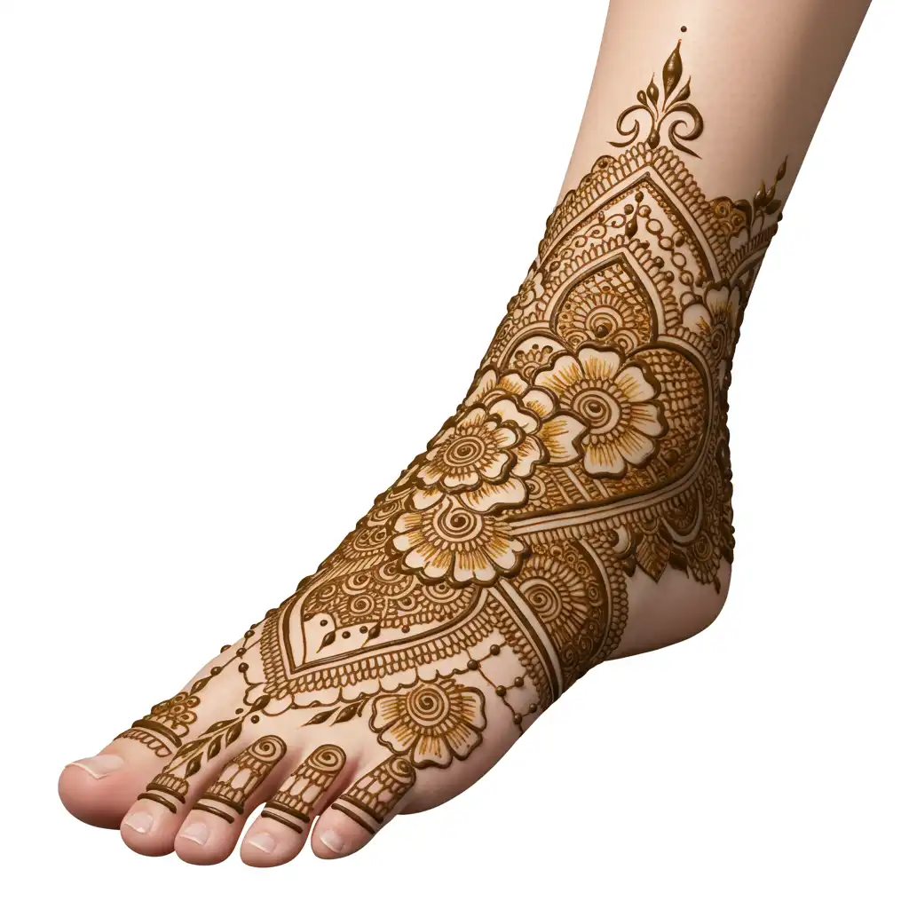 Leg mehndi design 82 Leg mehndi design 82