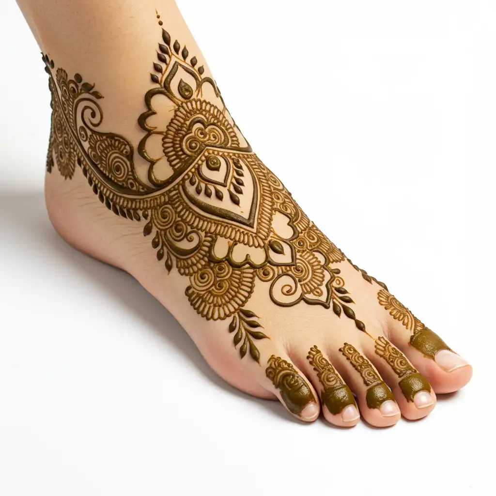 Leg mehndi design 83 Leg mehndi design 83