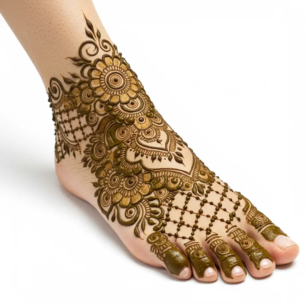 Leg mehndi design 86 Leg mehndi design 86