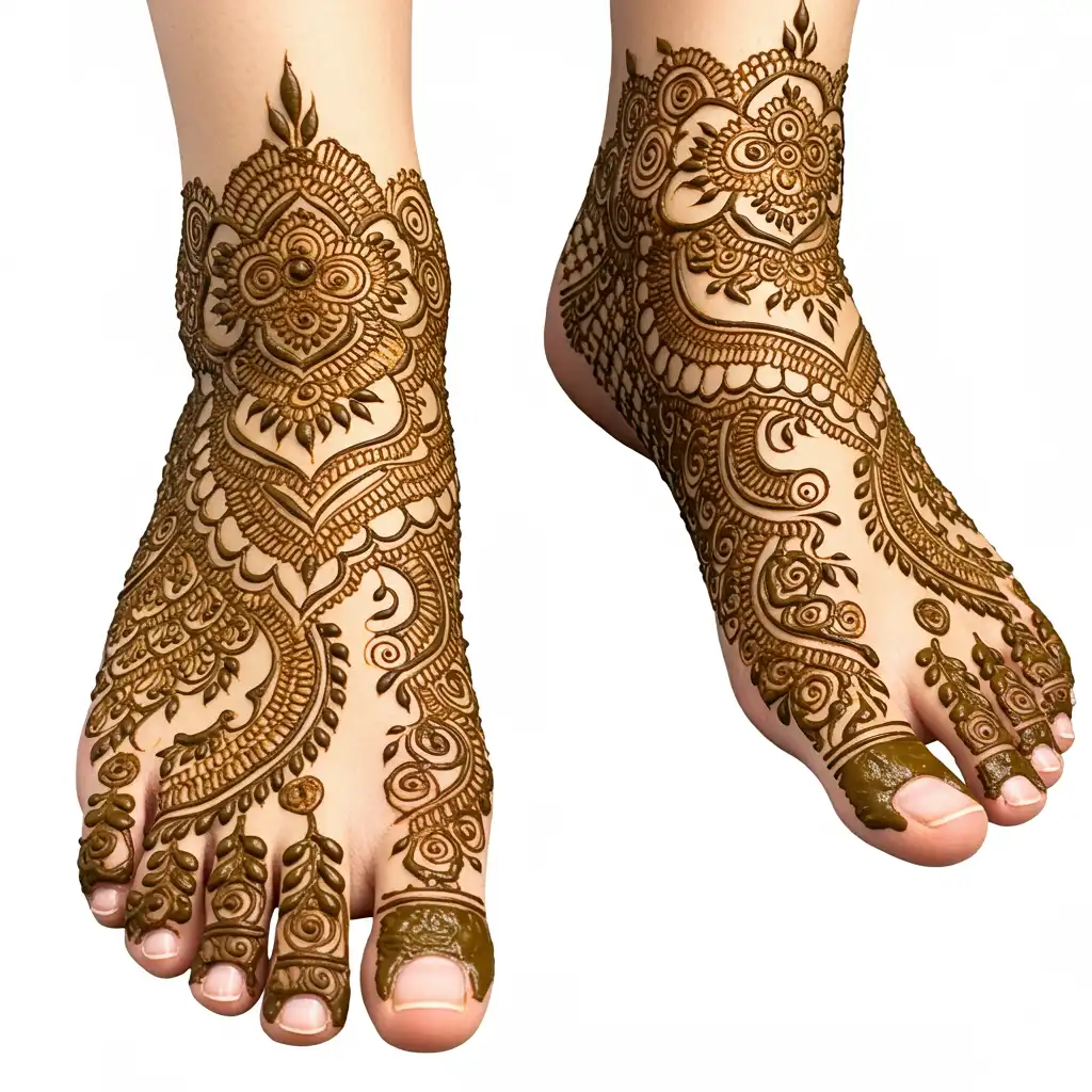 Leg mehndi design 87 Leg mehndi design 87