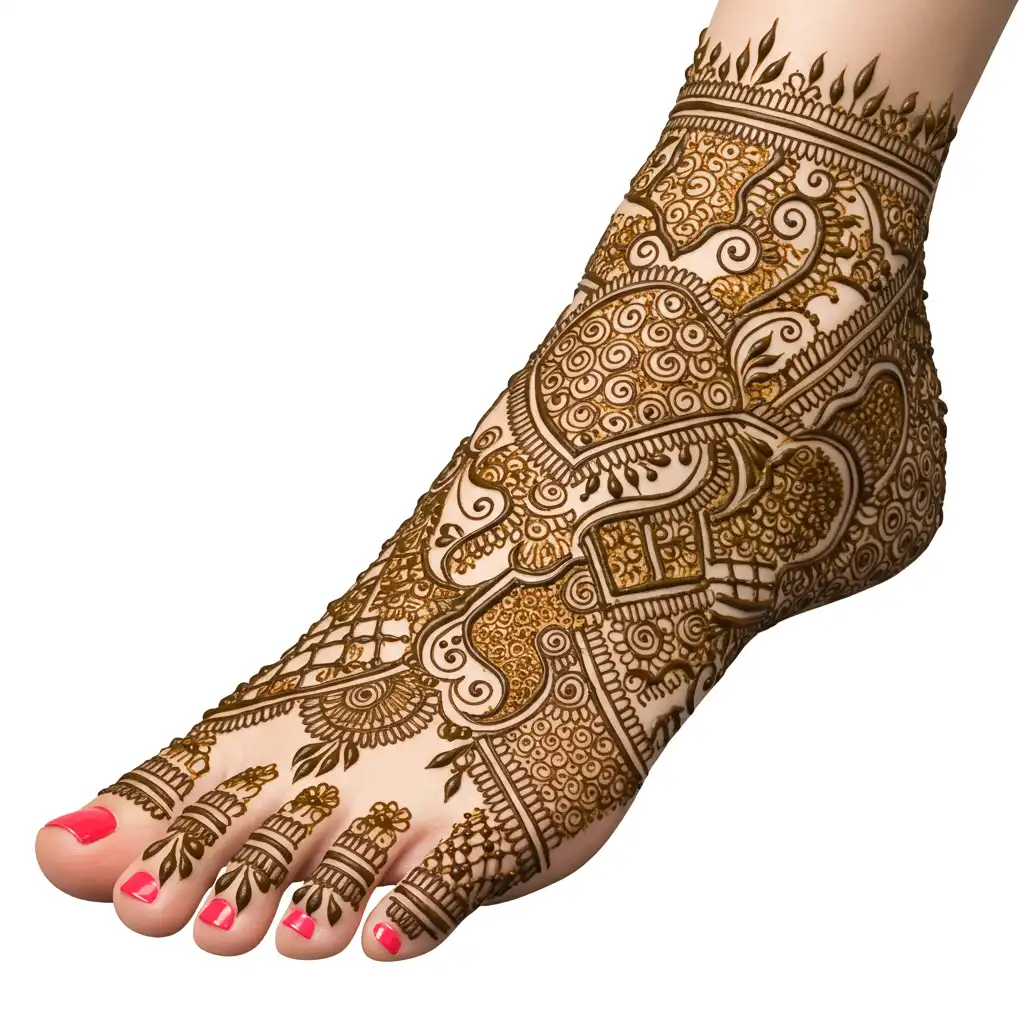 Leg mehndi design 88 Leg mehndi design 88